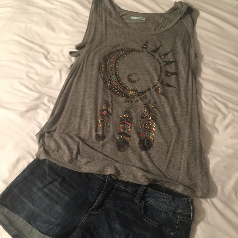 Maurices top size large, super cute!!!